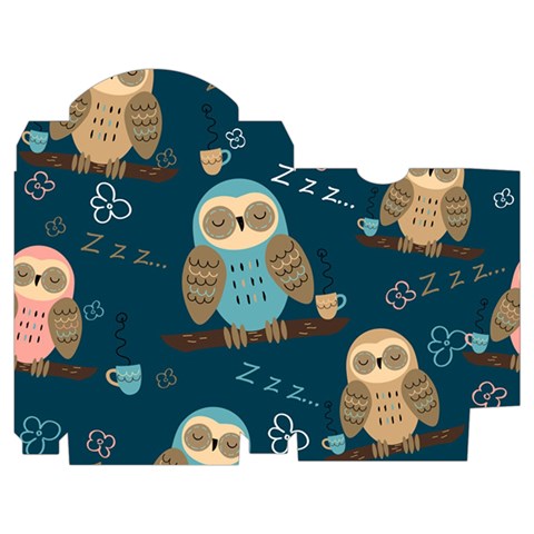 Seamless Pattern Owls Dreaming Playing Cards Single Design (Rectangle) with Custom Box from ArtsNow.com Poker Box