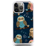 Seamless Pattern Owls Dreaming iPhone 13 Pro Max TPU UV Print Case