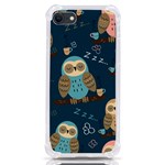 Seamless Pattern Owls Dreaming iPhone SE