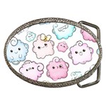 Cute Doodle Cartoon Seamless Pattern Belt Buckles