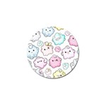 Cute Doodle Cartoon Seamless Pattern Golf Ball Marker (10 pack)