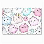 Cute Doodle Cartoon Seamless Pattern Postcards 5  x 7  (Pkg of 10)
