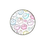 Cute Doodle Cartoon Seamless Pattern Hat Clip Ball Marker (4 pack)
