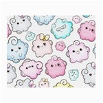 Cute Doodle Cartoon Seamless Pattern Small Glasses Cloth