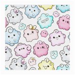 Cute Doodle Cartoon Seamless Pattern Medium Glasses Cloth