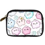 Cute Doodle Cartoon Seamless Pattern Digital Camera Leather Case