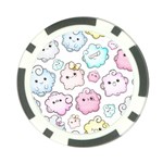 Cute Doodle Cartoon Seamless Pattern Poker Chip Card Guard (10 pack)