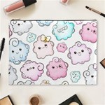 Cute Doodle Cartoon Seamless Pattern Cosmetic Bag (XL)