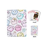 Cute Doodle Cartoon Seamless Pattern Playing Cards Single Design (Mini)