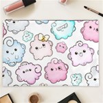 Cute Doodle Cartoon Seamless Pattern Cosmetic Bag (XXL)