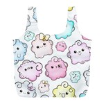 Cute Doodle Cartoon Seamless Pattern Full Print Recycle Bag (L)