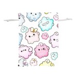Cute Doodle Cartoon Seamless Pattern Lightweight Drawstring Pouch (S)