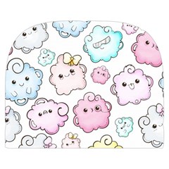 Cute Doodle Cartoon Seamless Pattern Make Up Case (Small) from ArtsNow.com Back