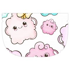 Cute Doodle Cartoon Seamless Pattern Make Up Case (Small) from ArtsNow.com Side Right