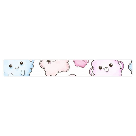 Cute Doodle Cartoon Seamless Pattern Make Up Case (Small) from ArtsNow.com Zipper Tape Front