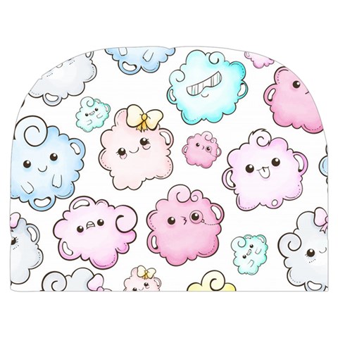 Cute Doodle Cartoon Seamless Pattern Make Up Case (Medium) from ArtsNow.com Front