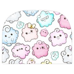 Cute Doodle Cartoon Seamless Pattern Make Up Case (Medium) from ArtsNow.com Front