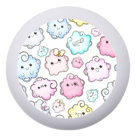 Cute Doodle Cartoon Seamless Pattern Dento Box with Mirror from ArtsNow.com Front