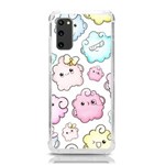 Cute Doodle Cartoon Seamless Pattern Samsung Galaxy S20 6.2 Inch TPU UV Case