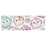Cute Doodle Cartoon Seamless Pattern Banner and Sign 6  x 2 
