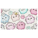 Cute Doodle Cartoon Seamless Pattern Banner and Sign 7  x 4 