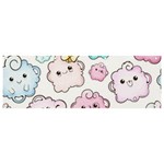 Cute Doodle Cartoon Seamless Pattern Banner and Sign 9  x 3 