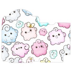 Cute Doodle Cartoon Seamless Pattern Playing Cards Single Design (Rectangle) with Custom Box from ArtsNow.com Poker Box