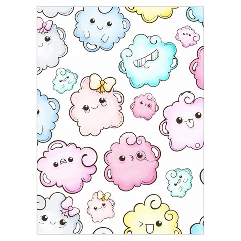 Cute Doodle Cartoon Seamless Pattern Playing Cards Single Design (Rectangle) with Custom Box from ArtsNow.com Card