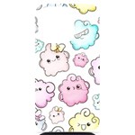 Cute Doodle Cartoon Seamless Pattern iPhone 14 Pro Black UV Print Case