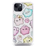 Cute Doodle Cartoon Seamless Pattern iPhone 14 TPU UV Print Case