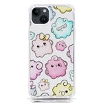 Cute Doodle Cartoon Seamless Pattern iPhone 14 Plus TPU UV Print Case