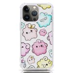 Cute Doodle Cartoon Seamless Pattern iPhone 13 Pro TPU UV Print Case