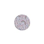 Seamless Pattern With Cute Rabbit Character 1  Mini Buttons