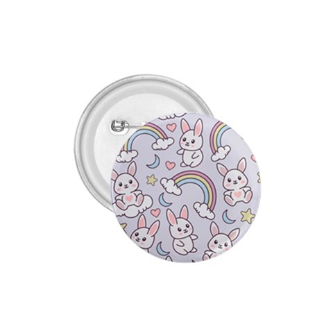 Seamless Pattern With Cute Rabbit Character 1.75  Buttons from ArtsNow.com Front