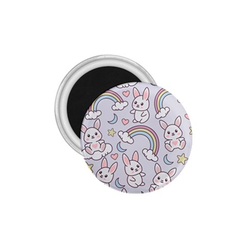 Seamless Pattern With Cute Rabbit Character 1.75  Magnets from ArtsNow.com Front
