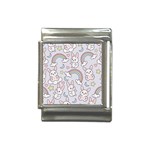 Seamless Pattern With Cute Rabbit Character Italian Charm (13mm)