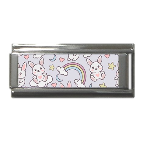 Seamless Pattern With Cute Rabbit Character Superlink Italian Charm (9mm) from ArtsNow.com Front