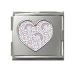 Seamless Pattern With Cute Rabbit Character Mega Link Heart Italian Charm (18mm)