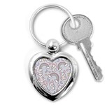 Seamless Pattern With Cute Rabbit Character Key Chain (Heart)