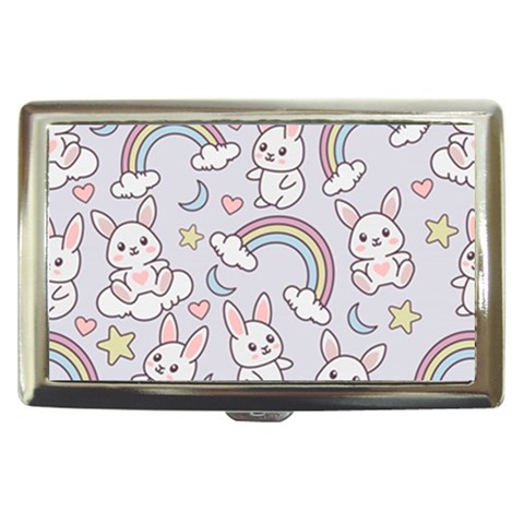 Seamless Pattern With Cute Rabbit Character Cigarette Money Case from ArtsNow.com Front