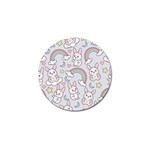 Seamless Pattern With Cute Rabbit Character Golf Ball Marker
