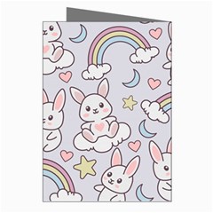 Seamless Pattern With Cute Rabbit Character Greeting Cards (Pkg of 8) from ArtsNow.com Right