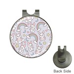 Seamless Pattern With Cute Rabbit Character Hat Clips with Golf Markers