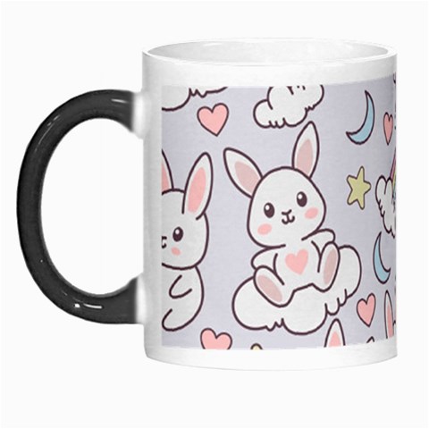 Seamless Pattern With Cute Rabbit Character Morph Mug from ArtsNow.com Left