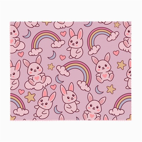 Seamless Pattern With Cute Rabbit Character Small Glasses Cloth from ArtsNow.com Front