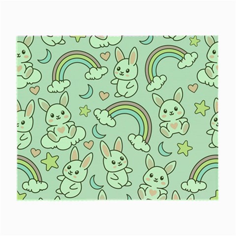 Seamless Pattern With Cute Rabbit Character Small Glasses Cloth from ArtsNow.com Front