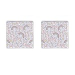 Seamless Pattern With Cute Rabbit Character Cufflinks (Square)