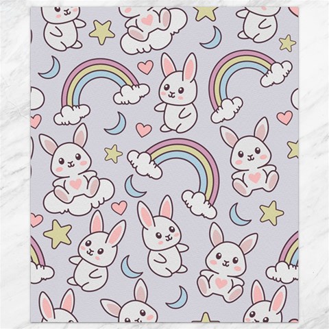 Seamless Pattern With Cute Rabbit Character Canvas 8  x 10  from ArtsNow.com 8.15 x9.66  Canvas - 1