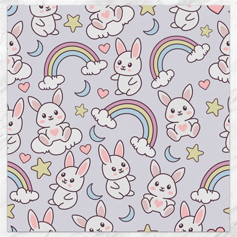 Seamless Pattern With Cute Rabbit Character Canvas 12  x 12  from ArtsNow.com 11.4 x11.56  Canvas - 1