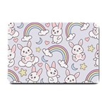 Seamless Pattern With Cute Rabbit Character Small Doormat